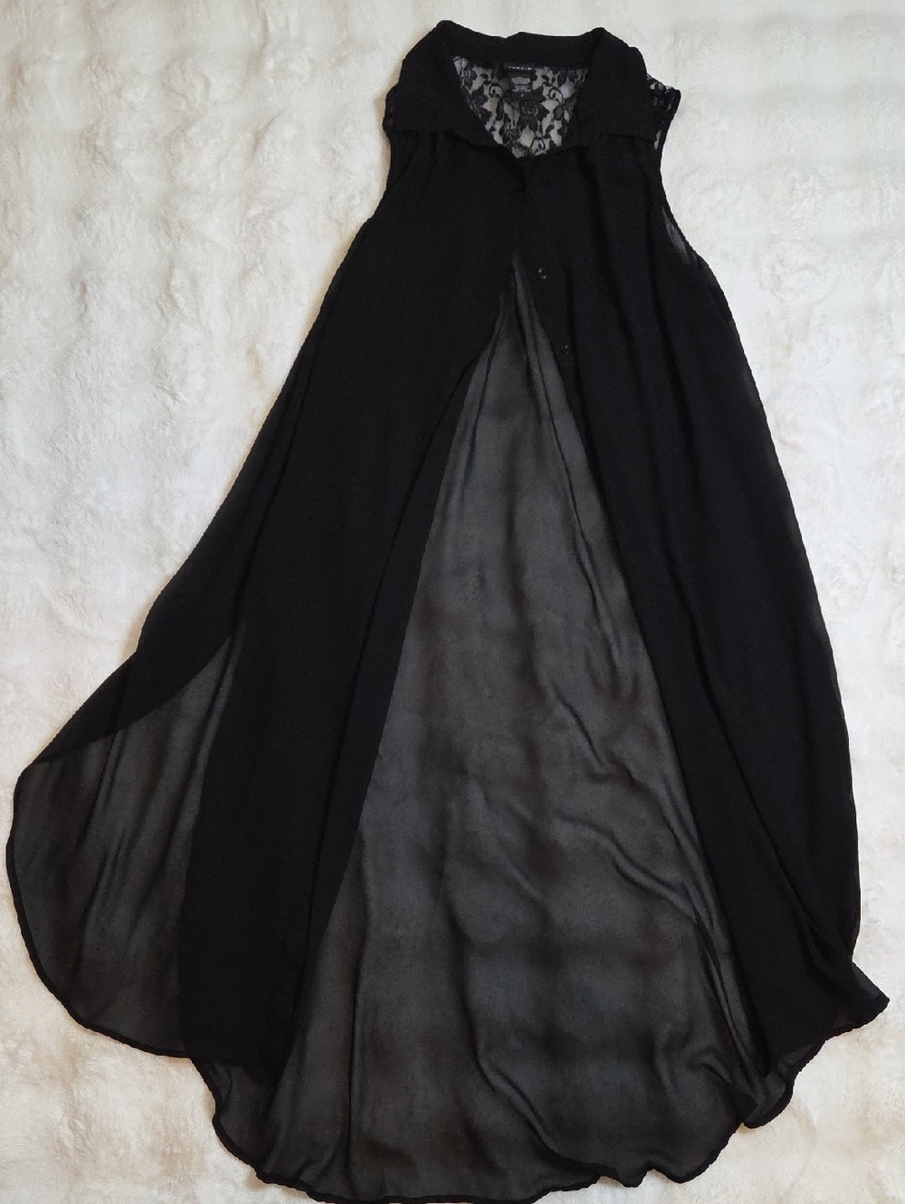 Torrid Black Sheer Cover Up